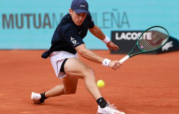Alex de Minaur powers into the final 16 in Madrid; Getty Images 